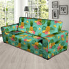 Slice Tropical Pineapple Print Sofa Cover-grizzshop