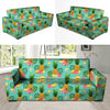 Slice Tropical Pineapple Print Sofa Cover-grizzshop