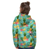 Slice Tropical Pineapple Print Women's Hoodie-grizzshop