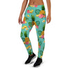 Slice Tropical Pineapple Print Women's Joggers-grizzshop