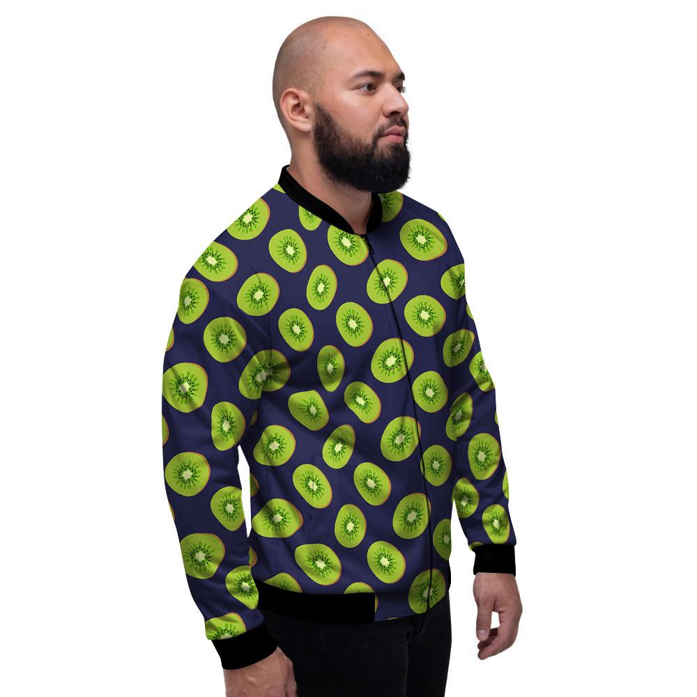 Slices Kiwi Print Pattern Men's Bomber Jacket-grizzshop
