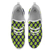 Slices Kiwi Print Pattern White Athletic Shoes-grizzshop