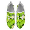 Slices Kiwi Print White Athletic Shoes-grizzshop