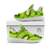 Slices Kiwi Print White Athletic Shoes-grizzshop