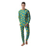 Slices Lemon Print Pattern Men's Pajamas