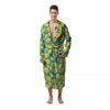 Slices Lime Print Pattern Men's Robe-grizzshop