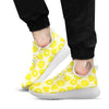 Slices Pineapple Print Pattern White Athletic Shoes-grizzshop