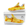 Slices Pineapple Print White Athletic Shoes-grizzshop