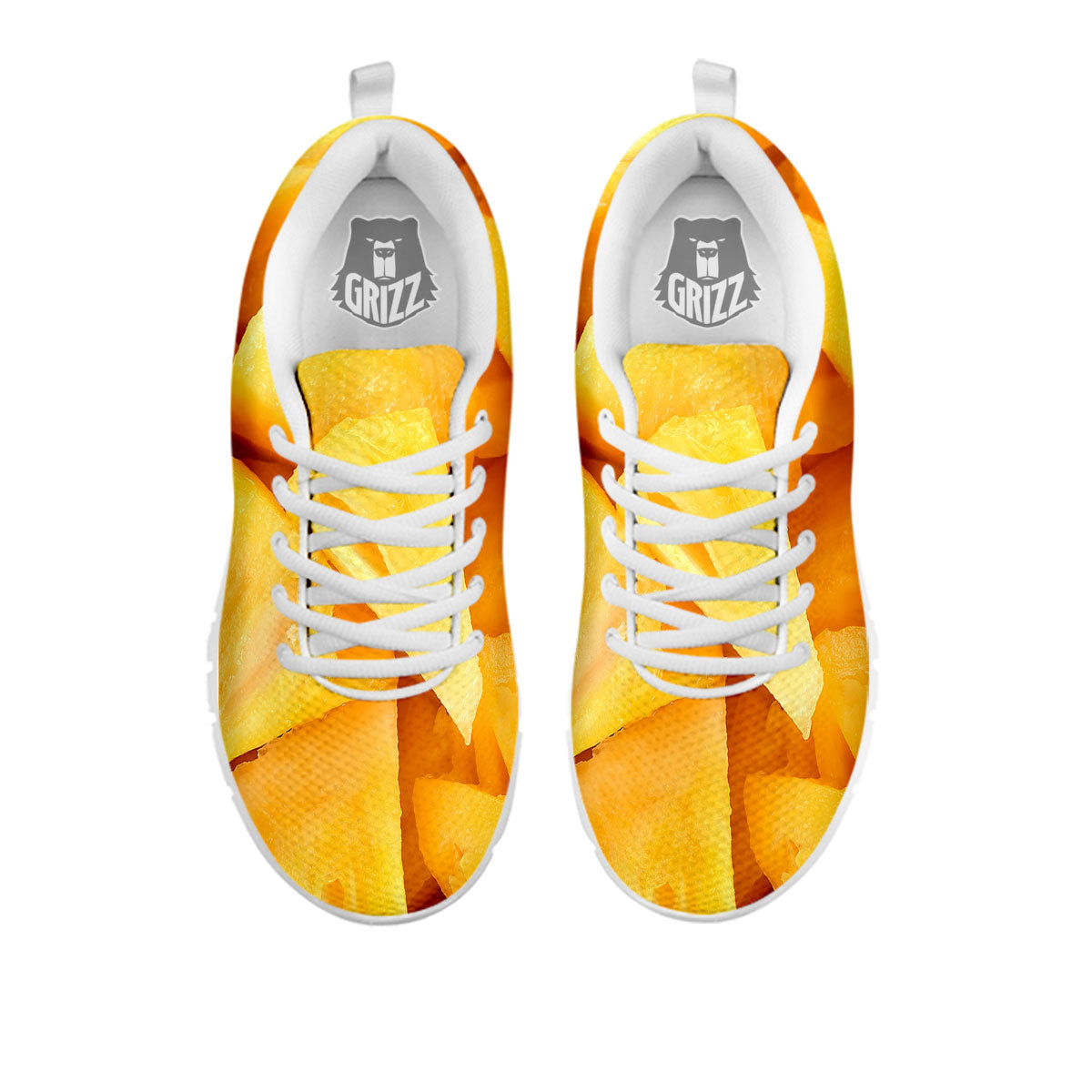 Slices Pineapple Print White Sneaker-grizzshop