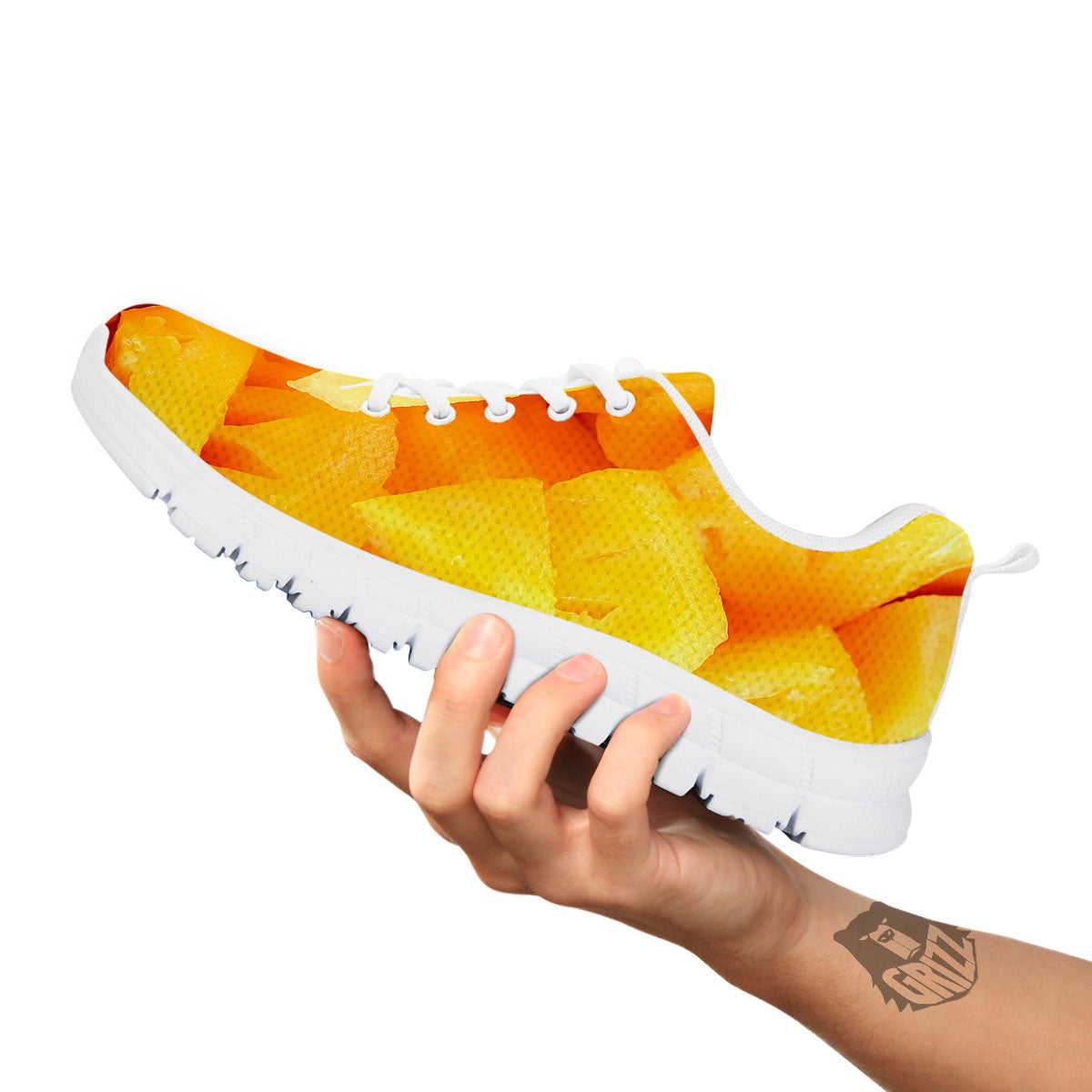 Slices Pineapple Print White Sneaker-grizzshop