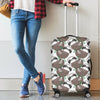 Sloth Bamboo Pattern Print Luggage Cover Protector-grizzshop