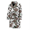 Sloth Bamboo Pattern Print Men Long Robe-grizzshop