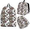 Sloth Bamboo Pattern Print Premium Backpack-grizzshop