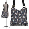 Sloth Floral Pattern Print Crossbody Bags-grizzshop