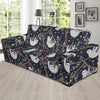 Sloth Floral Pattern Print Sofa Covers-grizzshop