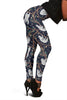 Sloth Floral Print Pattern Women Leggings-grizzshop