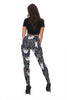 Sloth Floral Print Pattern Women Leggings-grizzshop