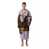 Sloth Happy Print Men's Robe-grizzshop