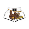 Sloth Happy Print Muay Thai Boxing Shorts-grizzshop