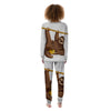 Sloth Happy Print Women's Pajamas-grizzshop