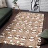 Sloth Pattern Print Floor Mat-grizzshop