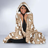 Sloth Pattern Print Hooded Blanket-grizzshop