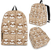 Sloth Pattern Print Premium Backpack-grizzshop