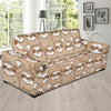 Sloth Pattern Print Sofa Covers-grizzshop