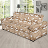 Sloth Pattern Print Sofa Covers-grizzshop