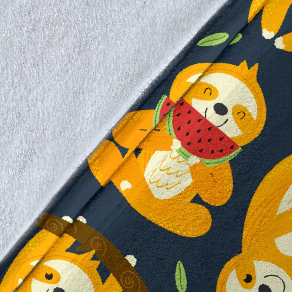 Sloth Print Pattern Blanket-grizzshop