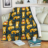 Sloth Print Pattern Blanket-grizzshop