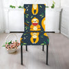 Sloth Print Pattern Chair Cover-grizzshop