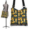 Sloth Print Pattern Crossbody Bags-grizzshop