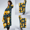 Sloth Print Pattern Hooded Blanket-grizzshop