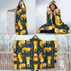 Sloth Print Pattern Hooded Blanket-grizzshop