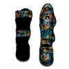 Sloth Tropical Print Pattern Muay Thai Shin Guards-grizzshop