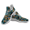 Sloth Tropical Print Pattern White Athletic Shoes-grizzshop