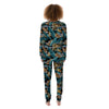 Sloth Tropical Print Pattern Women's Pajamas-grizzshop