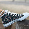 Sloths Sleeping Christmas Print Pattern White High Top Shoes-grizzshop