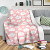 Smile Cloud Pattern Print Blanket-grizzshop