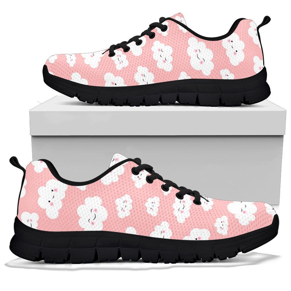 Smile Cloud Pattern Print Sneaker Shoes For Men Women-grizzshop