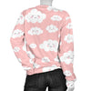 Smile Cloud Pattern Print Women's Sweatshirt-grizzshop