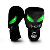 Smiley Face Monster Black Print Boxing Gloves-grizzshop