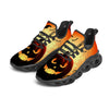 Smiley Faces Halloween Pumpkin Print Black Running Shoes-grizzshop