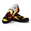 Smiley Faces Halloween Pumpkin Print Black Slip On Shoes-grizzshop