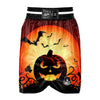 Smiley Faces Halloween Pumpkin Print Boxing Shorts-grizzshop