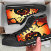 Smiley Faces Halloween Pumpkin Print High Top Shoes-grizzshop