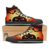 Smiley Faces Halloween Pumpkin Print High Top Shoes-grizzshop