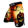 Smiley Faces Halloween Pumpkin Print MMA Shorts-grizzshop