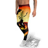 Smiley Faces Halloween Pumpkin Print Men's Leggings-grizzshop